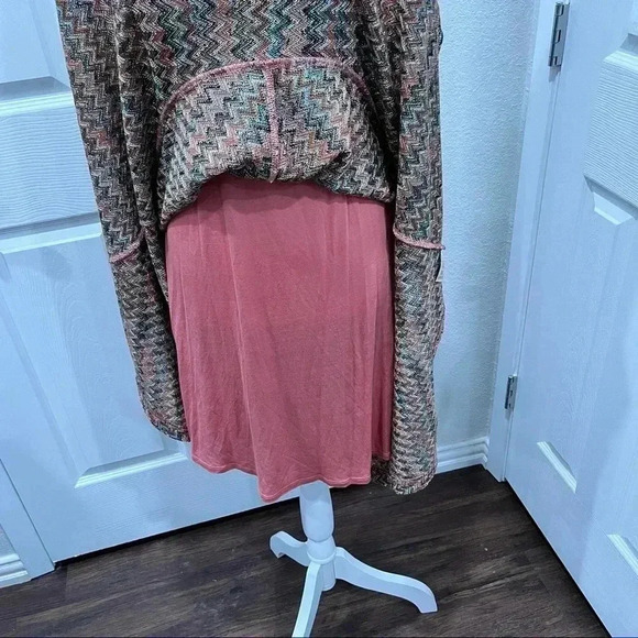 Maeve (Anthropologie) sleeveless muted color Chevron dress - Picture 10 of 13